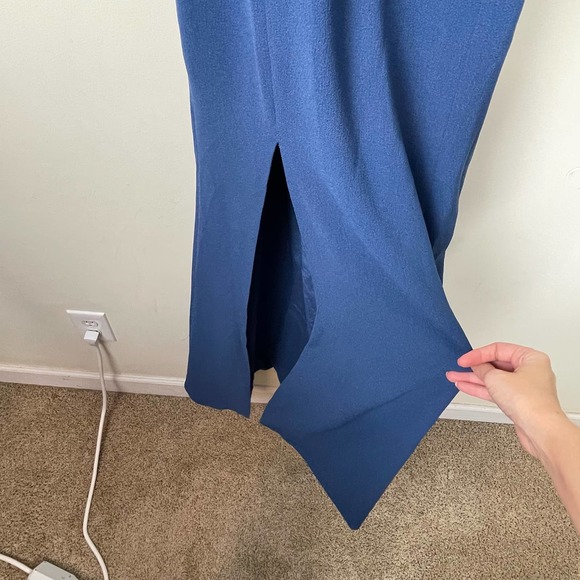 Dress The Population Grahite Blue Brooke Gown NWT Size Small - Picture 5 of 11